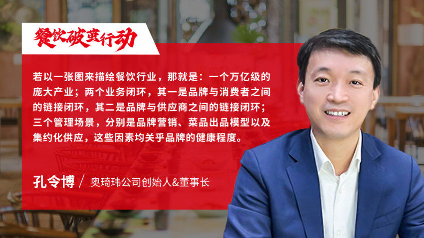 奧琦瑋孔令博：3-5年內，餐飲業會形成一個“三分天下”的格局