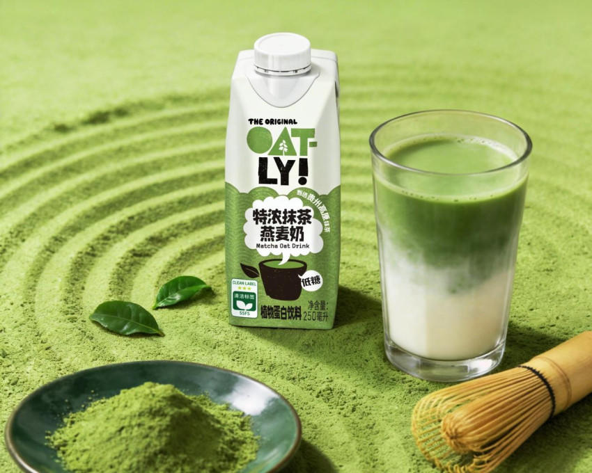 抹茶风潮持续升温，OATLY上新特浓抹茶燕麦奶