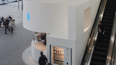 蓝瓶咖啡全球首家机场店在上海浦东机场正式开业