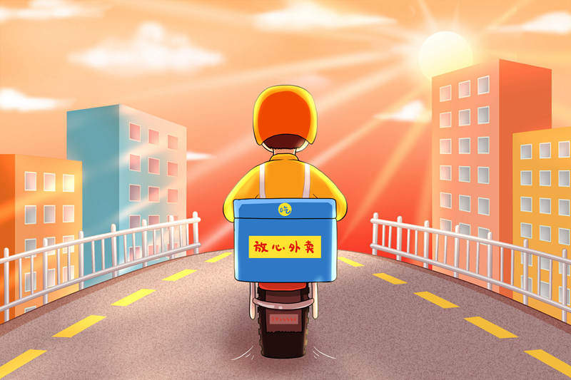 温州外卖小哥忙疯了，日超100单！