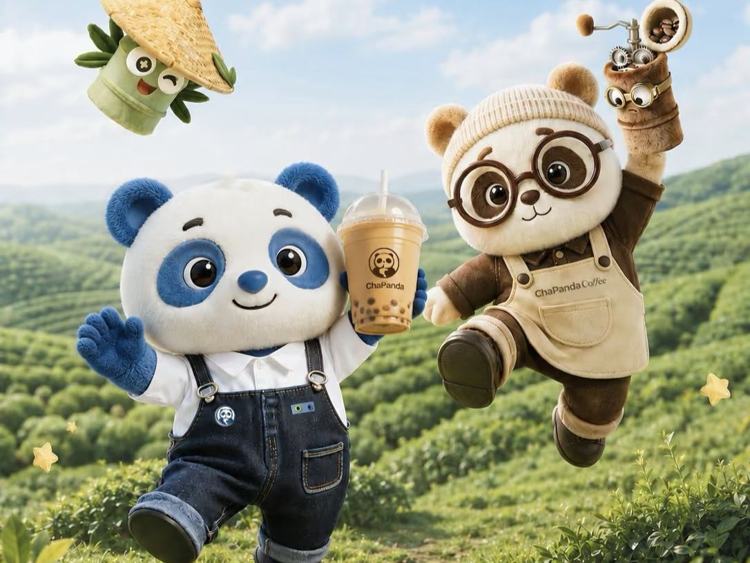 茶百道IP形象体系升级：熊猫茶茶出任“首席老板官”