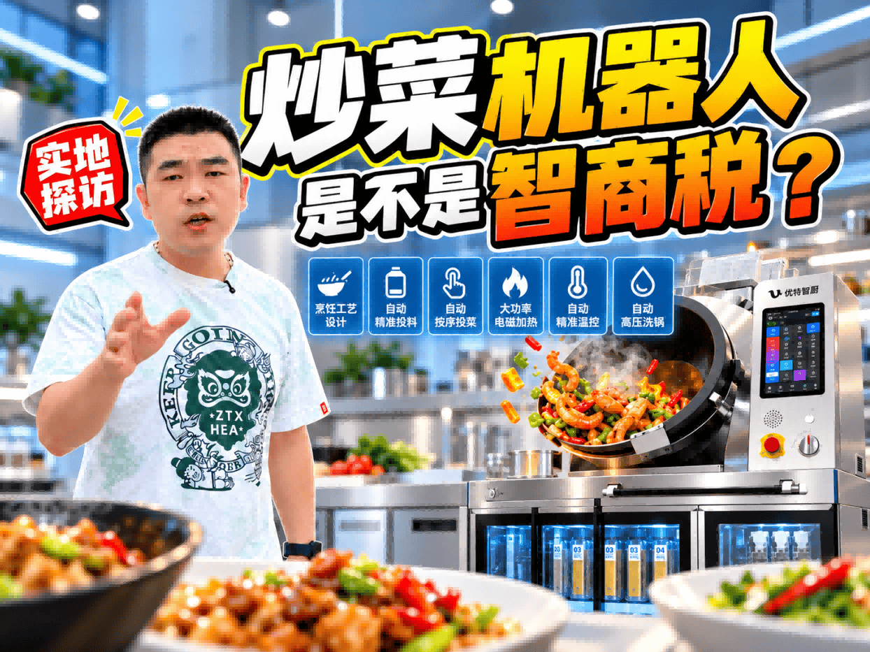 2个人炒1500人的饭，炒菜机器人是智商税还是真香？